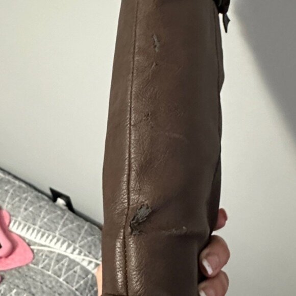 Dolce Vita Brown Buckle Knee High Boots 8.5 Riding Moto Chic Equestrian - Picture 13 of 15